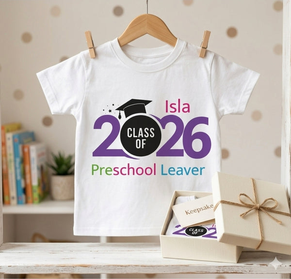 Personalised End of year T-shirt / Class of 2026 Top