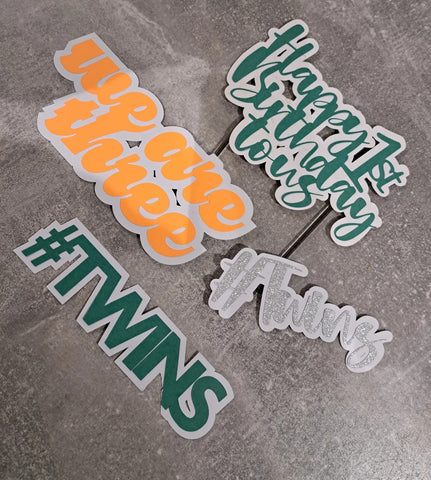 Copy of We are Twins Cake Topper - All ages