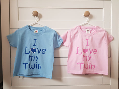 I love my Twin - Set of 2 T-shirts
