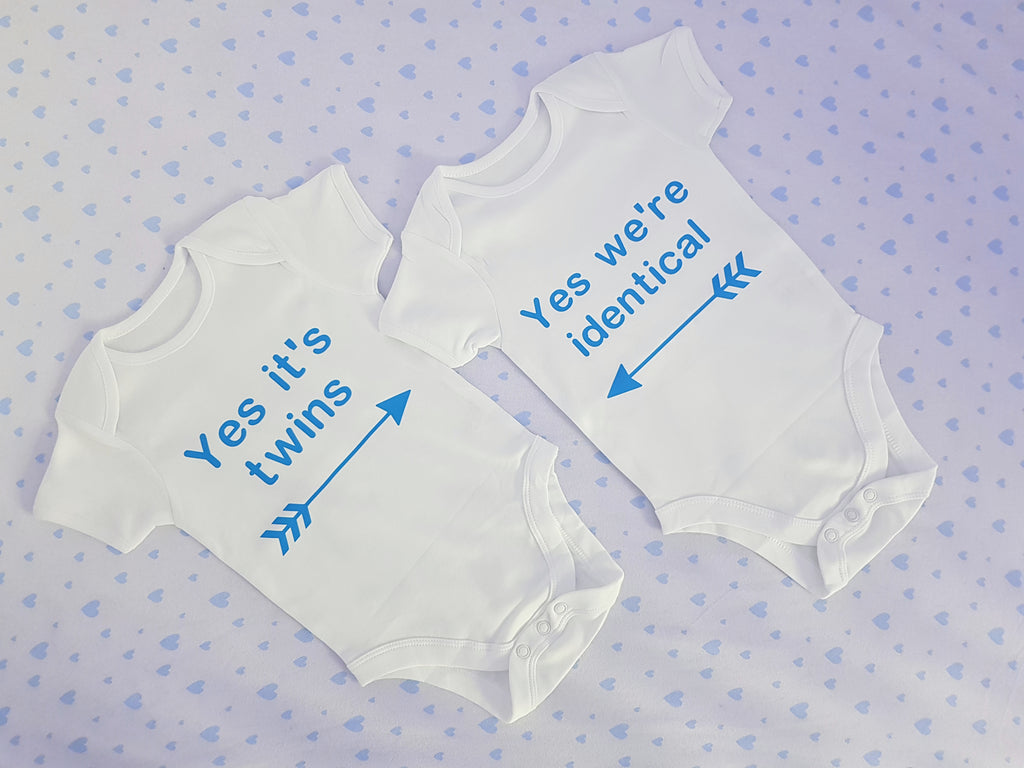We asked for a miracle, and we got two Baby Vest Set - Twin Baby Cloth –  Twinny Things