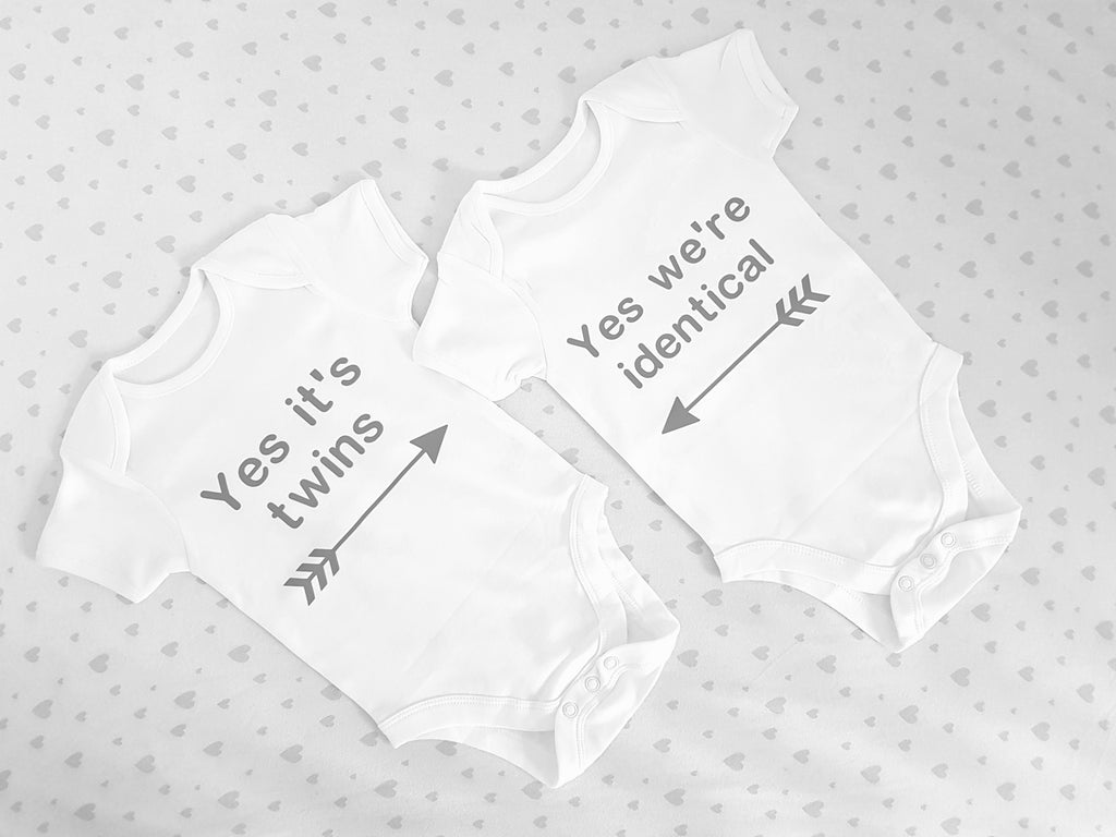 We asked for a miracle, and we got two Baby Vest Set - Twin Baby Cloth –  Twinny Things
