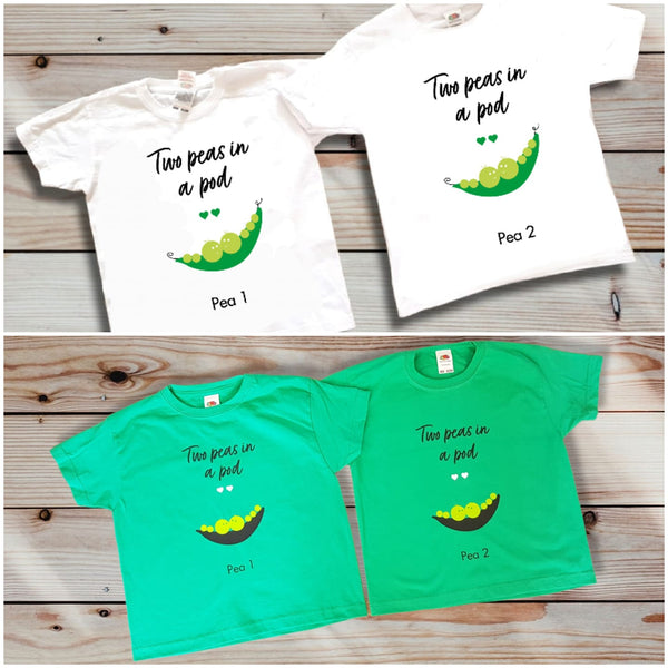 Peas in a pod clothing - set of 2