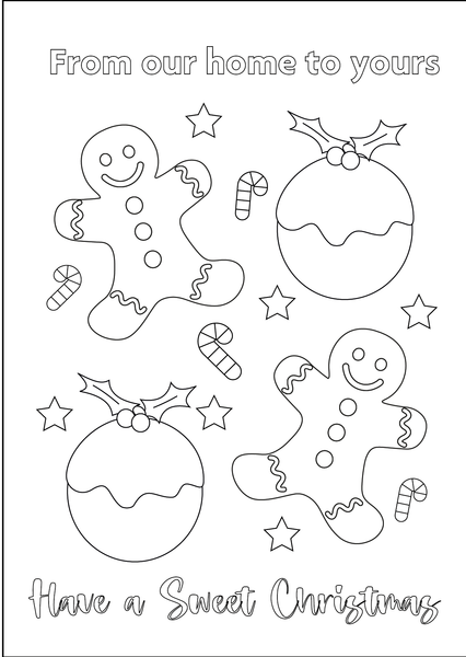 Colour Your Own Christmas Card - Set of 8