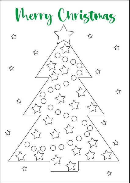 Colour Your Own Christmas Card - Set of 5