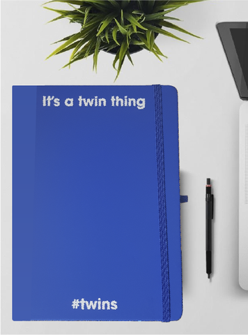 It's a Twin Thing - Blue Notebook