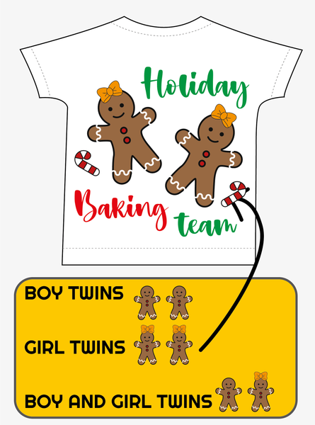 Gingerbread Baking Team T-shirt or Jumper