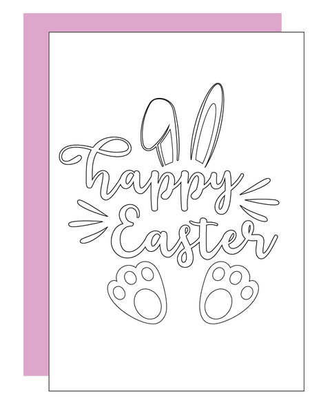 Colour your own Easter Cards - Pack of 5