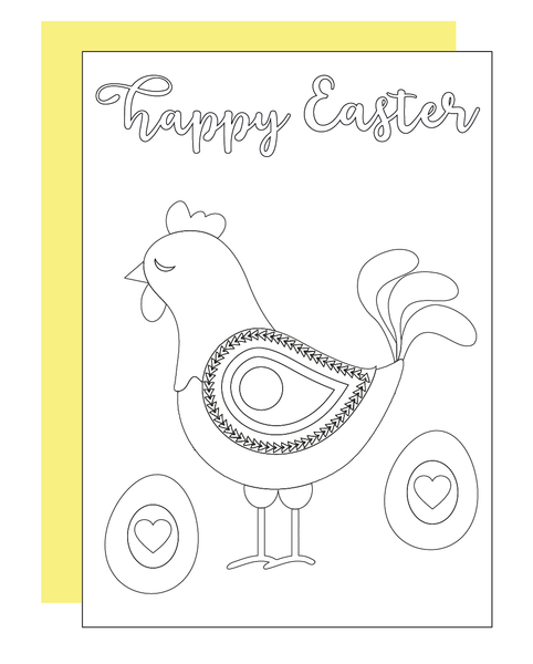 Colour your own Easter Cards - Pack of 5