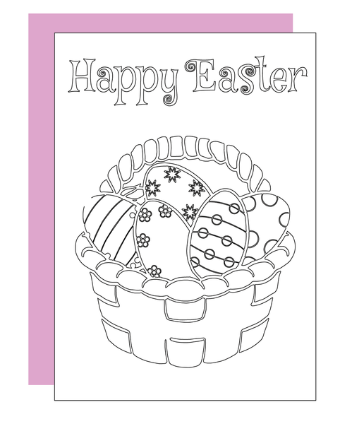 Colour your own Easter Cards - Pack of 5