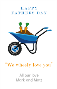 Personalised Fathers Day Card - Wheely Love You