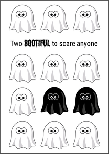Halloween Twin Card - Ghosts