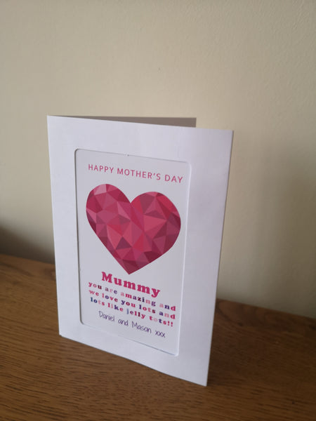 Mothers Day Card form the children, Mothers Day Card, Personalised Mothers day card, Personalised Twin Cards, Twin Greeting Card, Twin birthday card, Mummy card, 