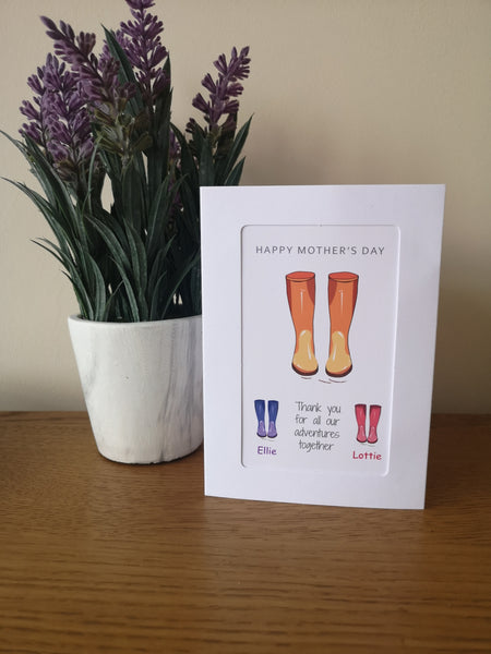 Mothers Day Card form the children, Mothers Day Card, Personalised Mothers day card, Personalised Twin Cards, Twin Greeting Card, Twin birthday card, Mummy card, 