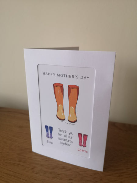 Mothers Day Card form the children, Mothers Day Card, Personalised Mothers day card, Personalised Twin Cards, Twin Greeting Card, Twin birthday card, Mummy card, 