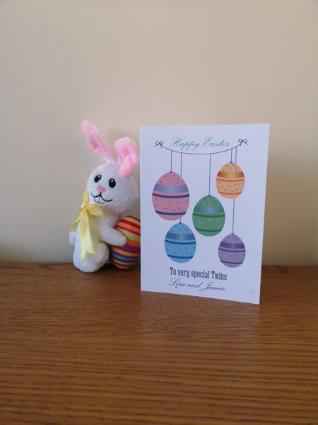 Personalised Easter Egg Greeting Card