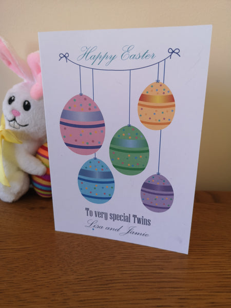 Personalised Easter Egg Greeting Card