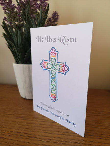 Personalised Religious Easter Greeting Card