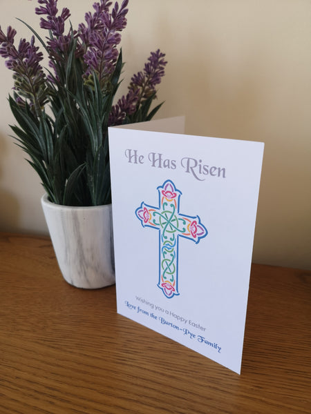 Personalised Religious Easter Greeting Card