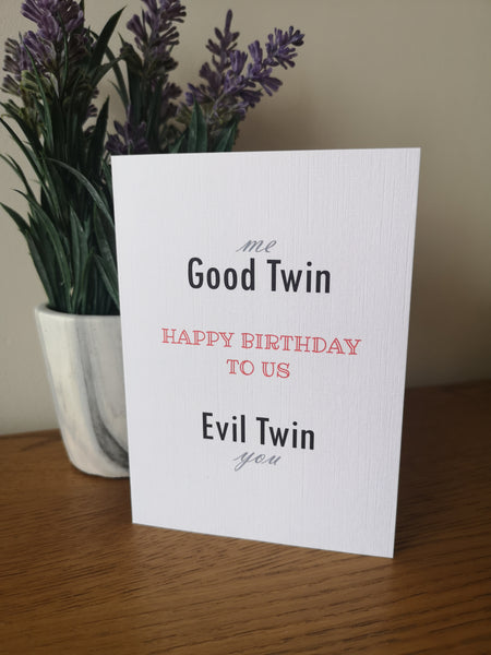 Happy Birthday Card to my Twin Sister