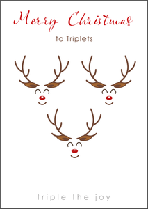 Triplet Christmas Card