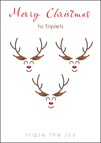 Triplet Christmas Card