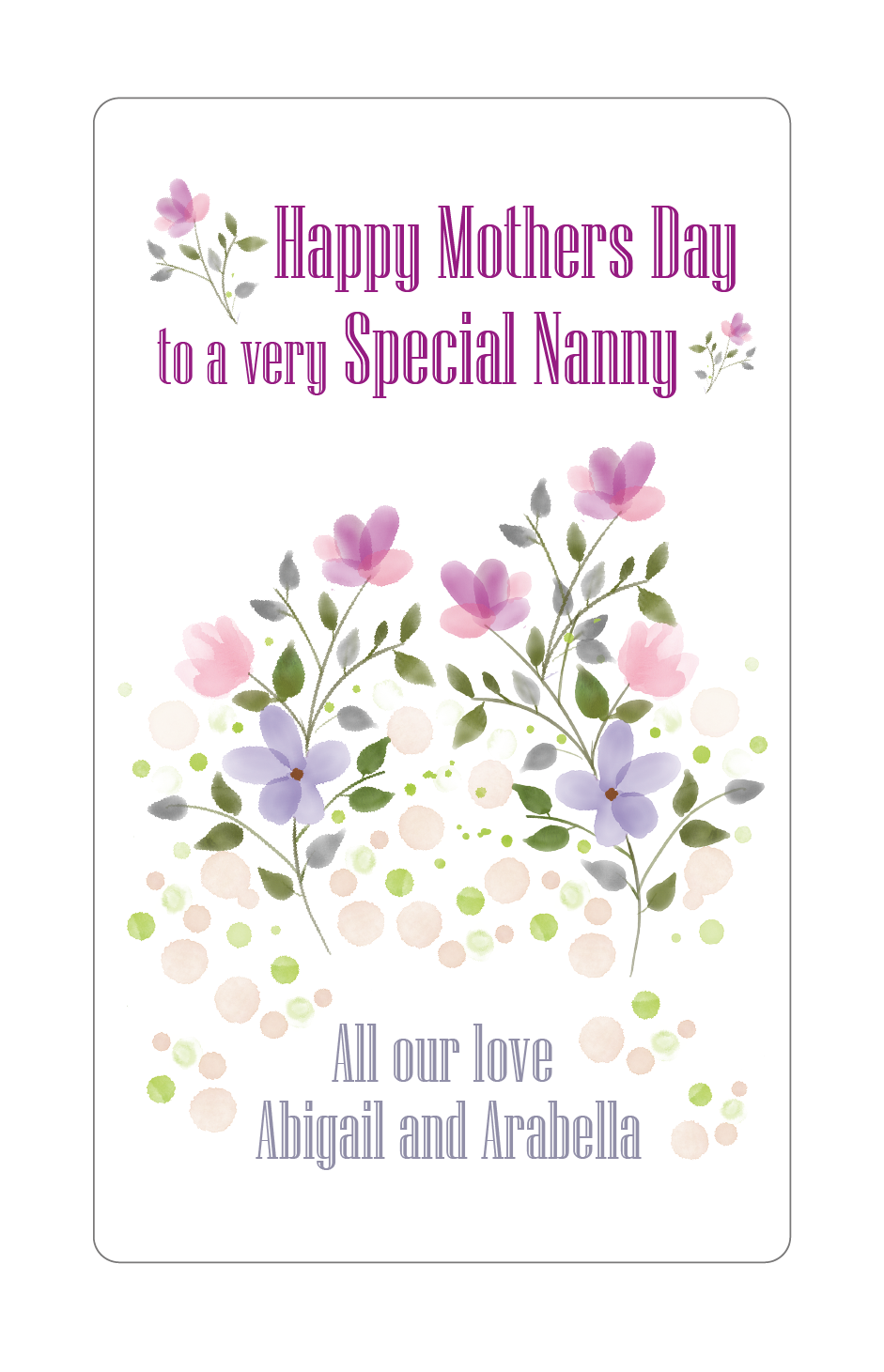 Mothers Day Card form the children, Mothers Day Card, Personalised Mothers day card, Personalised Twin Cards, Twin Greeting Card, Twin birthday card, Mummy card,