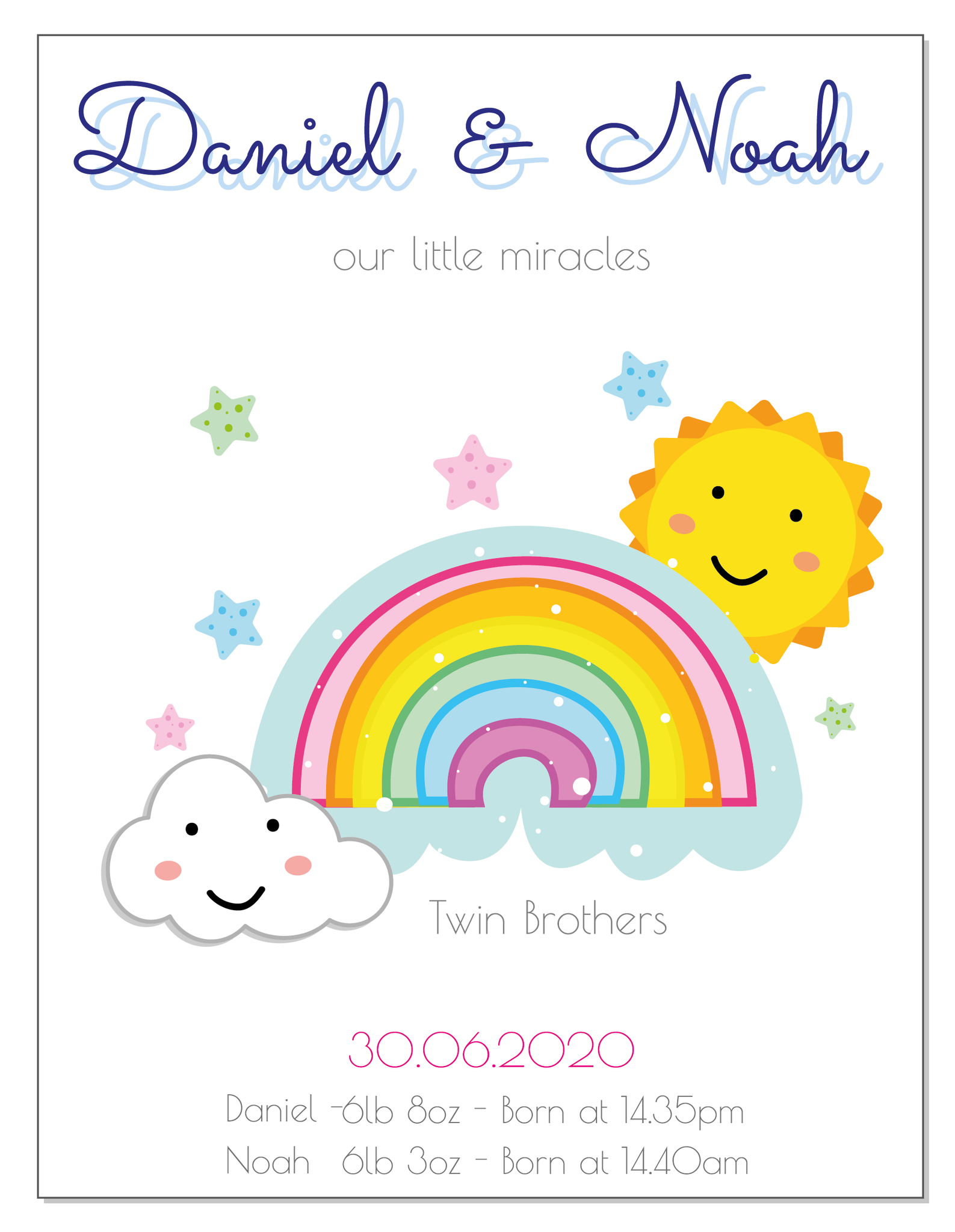 Personalised Baby Prints, Personalised Twin Sister, Personalised Twin Brother, Twin Sister, Twin Brother, Twin Brother and Twin Sister, Twin Brother and Twin Sister Gifts, Personalised Twin Brother and Twin Sister Gifts,  Twin Gifts, Twin Birthday Gifts, Twin Birthday Gift, Personalised Twin Birthday Card, Gift for twin babies