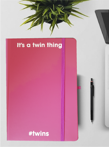 It's a Twin Thing - Pink Notebook