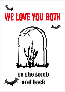 Halloween Twin Card - Tomb