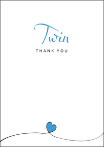 Twin Thank you, Thank You Twin, Thanks Twin, Thank you Twin Card, Thanks Twin Card, Twin Thanks Card