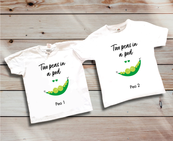 Peas in a pod clothing - set of 2