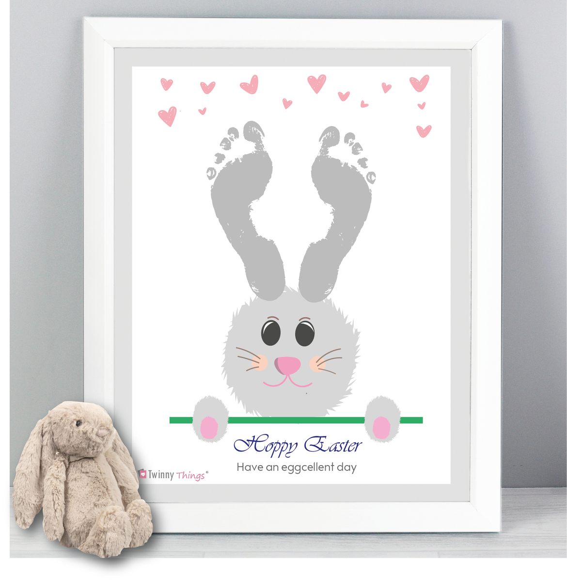 Footprint Art - Easter Carrot Print Digital Download – Twinny Things