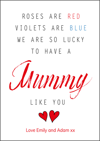 Valentines Day Card - Poem