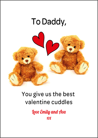 Valentines Day Card - Teddy