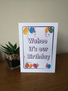 Happy Birthday Card to my Twin Sister